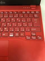 FUJITSU　富士通　LIFEBOOK　UH75/D2FMVU75D2R　ノートパソコン　軽くて薄い　通電OK　初期化済　マウス付き　レッド　＃16027_画像3