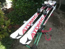 ATOMIC アトミック performer 良美/動確 ジュニアロッカースキー板 L130cm WHT 106.5-65-87cm R11M ビンATO-EVOX 初中級 オールマウンテン_画像1