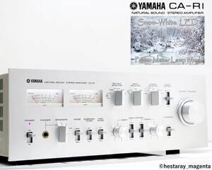 ★ 【美品！ 整備・レストア済】 YAMAHA CA-R1　ヤマハ　プリメインアンプ　LED化メーター照明 MC対応 取説付 70年代国産ヴィンテージ ★