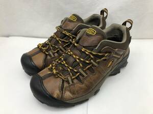 KEEN レザー トレッキングシューズ ハイキングシューズ 28cm ブラウン系 メンズ ターギーツー 1015704 キーン 24010902