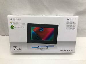  almost unused GAUDIga ude . digital photo frame GHV-DF7DK black High-definition LED backlight 800x480Pixel green house 24011702