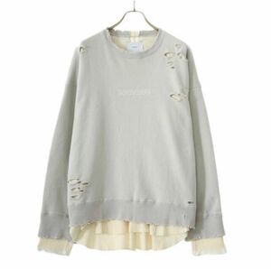 stein OVERSIZED LAYERED SWEAT LS スウェット