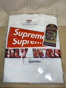 送料無料 新品 未試着 即発送 ステッカー付 Supreme Holy War Tee L White シュプリーム ホーリー ウォー ロゴ Tシャツ 白 box logo 2023FW