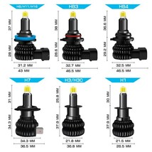 即納 送料無料 一体型 LEDヘッドライト PHILIPS製 20000LM 6500K 左右合計 車検対応 360度発光 H8 H11 H16 HB3 HB4 H7 H1 H3 H3C VE_画像8