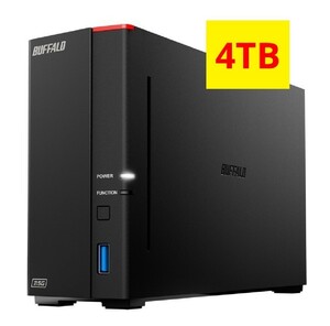 ★4TB★美品★送料無料★BUFFALO LS710D0401 [ネットワークハードディスク（NAS） 4TB 高速ヘキサコアCPU搭載 DTCP-IP機能 WebAccess対応