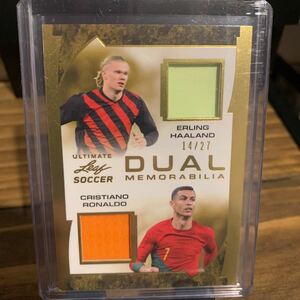 2023 Leaf Ultimate Soccer Erling Haaland Cristiano Ronaldo Dual Patch Relic 27枚限定