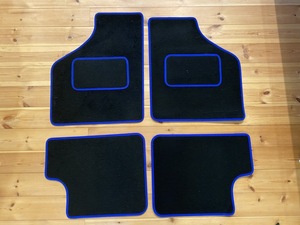  Rover Mini floor mat Logo less . blue assortment kenz