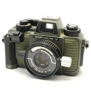 【中古品・ジャンク扱い品】ファインダークモリ 露出不良 動作未確認 現状渡し ニコン Nikon NIKONOS-V オリーブ 35mm F2.5