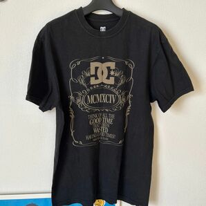 DC Tシャツ メンズ　Mサイズ ビンテージ ブラック 古着 黒 Tシャツ