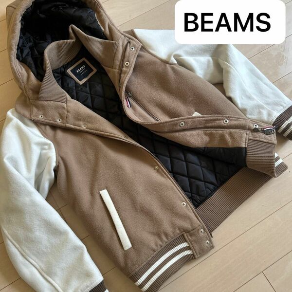 BEAMS ダウンジャケット ブルゾン　フード付きジャケット コート アウター
