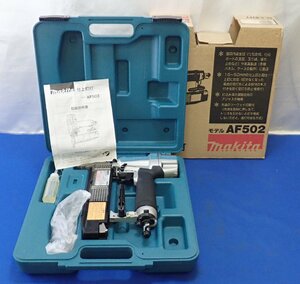 ◎ジャンク　エア工具　makita　マキタ　仕上釘打　AF502　未使用　保管品　修理前提　部品取り