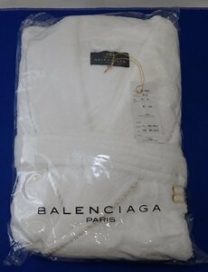 ◎未使用　BALENCIAGA　バレンシアガ　バスローブ　紳士M-L　ホワイト　BB-15201　綿100％