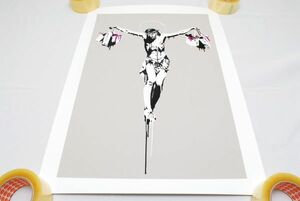 希少 WCP Banksy バンクシー CHRIST WITH BAGS リプロダクション シルクスクリーン プリント 現代アート 限定品