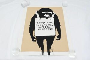 希少 WCP Banksy バンクシー LAUGH NOW リプロダクション シルクスクリーン プリント 現代アート 限定品