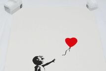 希少 WCP Banksy バンクシー GIRL WITH RED BALLOON リプロダクション 風船と少女 シルクスクリーン プリント 現代アート 限定品_画像2