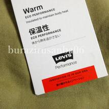 メンズ W33◆未使用 LEVI'S リーバイス 502 WARM 軽量保温素材 カラーパンツ ストレッチ テーパード 暖かいパンツ カーキ 29507-1233_画像5