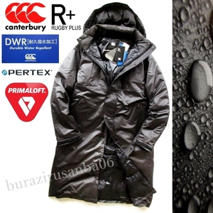 メンズ XL ◆未使用 定価41,800円 canterbury カンタベリー PRIMALOFT 高機能中綿 フーデッド インサレーションコート PERTEX 耐久撥水DWR