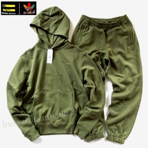 M* unused regular price 26,400 jpy Adidas Originals × Pharrell Williams thick sweat top and bottom Parker pants premium setup 