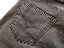 メンズ W33 未使用 定価11,000円 LEVI'Sリーバイス 502 WARM 軽量保温素材 ストレッチ デニムパンツ ジーンズ テーパード ブラックユーズド_画像8