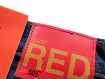 W30 未使用 定価14,300円 LEVI'S RED リーバイス レッド 505 REGULAR ストレッチ ストレート デニムパンツ ジーンズ メンズ A26920000_画像10