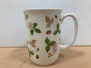 4390* WEDGWOOD ウエッジウッド ワイルドストロベリー WILD STRAWBERRY マグカップ 1客 洋食器 ブランド 現状品