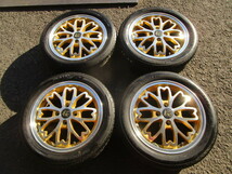 【Ｋ】中古ホイール&タイヤ4本SET★和道 桜★ブリヂストン ネクストリー 165/55R15★タント/N-BOX/スペーシア/サクラ他_画像2