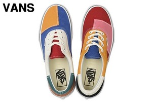 9.0(27.0cm) 新品【VANS Era (Patchwork) Multi/True Wh VN0A38FRVMF ヴァンズ バンズ エラ パッチワーク マルチ/トゥルーホワイト】