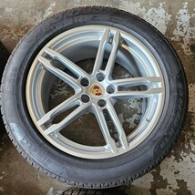 新車外し ポルシェ マカン 純正ホイール スタッドレスタイヤ 235/55R19 & 255/50R19 Pirelli 4本1セット+TPMS Porsche macan_画像3