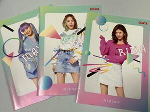 非売品☆NiziU　ニジュー　ミニノート3冊　MAKO　RIMA　MAYA