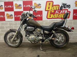 ヤマハ　YAMAHA　XV750ビラーゴ　XV750 VIRAGO　55R 書類有り　場内走行確認済み　始動動画有り　売り切り　未整備　現状車　バンガレ