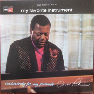 J063 My Favorite Instrument / Oscar Peterson Vol. IV 