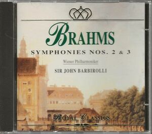ブラームス　交響曲第２番、第３番　　　バルビローリ指揮ウィーン・フィル