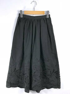 MERCURYDUO カットワーク ガウチョパンツ Fサイズ ブラック レディース ファッション アパレル 服飾 ボトムス マーキュリーデュオ D-1181