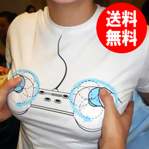 [ sale goods free shipping ] controller T-shirt S interesting design party goods pleasure lady's sexy joke goods 