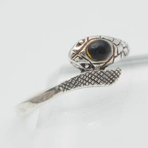 J902 Vintage 925 Cring Ring Ring Snake Snake Snake Design Серебряное кольцо № 20