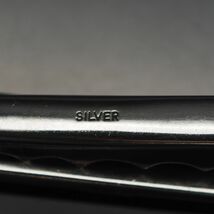 L121 ヴィンテージ SILVER925 K18刻印 ネクタイピン デザイン シルバー ×ゴールド コンビ タイバー_画像5
