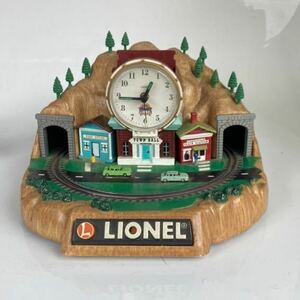 時計付 蒸気機関車 ミニジオラマ　LIONEL/ライオネル】動作品　実用雑貨　アメリカン　からくり時計