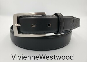 1円スタート！【V-50】【VivienneWestwood】 ヴィヴィアン　レザーベルト 黒