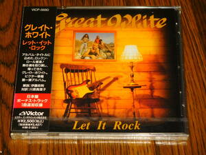 廃盤 未開封新品 GREAT WHITE / LET IT ROCK 国内盤 VICP-5680