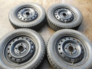 L651-ソ1 155/65R13 冬4本セット スタッドレス 155/65-13 155-65-13 ブリヂストン ブリザック VRX 13インチ鉄ホイール トピー