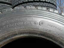 L727-8 275/70R22.5 冬4本セット スタッドレス TB 148/145J 275/70-22.5 275-70-22.5 ブリヂストン W900 チューブレス_画像6