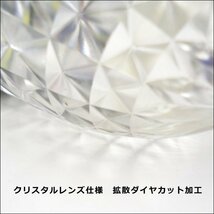 激光 バスマーカー ダイヤカットレンズ サイドマーカー 24V用 LED クリア 白 スモール/ブレーキ連動 10個組/10χ_画像4