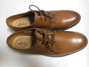 未使用品　CLARKS　クラークス　PAULSON PLAIN　メンズシューズ・ビジネスシューズ　本革　サイズ：27.5cm ブラウン　箱付き　送料無料