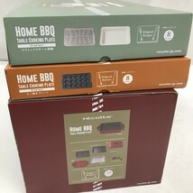 良品 レコルト BBQ ホットプレート 3種 焼肉 専用たこ焼きプレート 未使用鍋用 専用セラミックスチーム 動作確認済み D1202-34_画像10