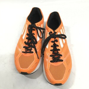 美品 adidas ランニングシューズ adizero アディゼロ Tempo 6 Wide 26cm ソーラーゼスト メンズ D0104-10