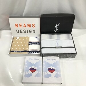 未使用 YVES SAINT LAURENT イヴサンローラン シーツ ビームス フェイスタオル ディズニー タオル まとめてセット 角D0103-43