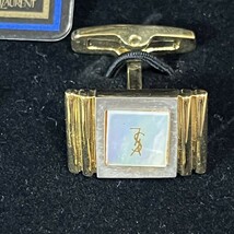 未使用 Yves Saint Laurent イヴサンローラン YSL ネクタイピン カフス セット GIVENCHY ジバンシー メンズ アクセサリー 室D0202-30_画像3