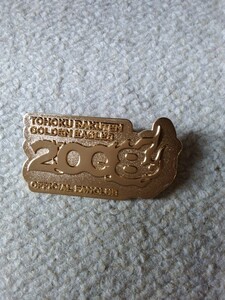 新品ファンクラブ限定ピンバッジ2008年【東北楽天イーグルス】6×3cm