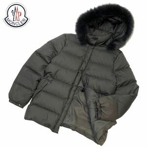 国内正規品 MONCLER モンクレール 49355 VALENTINE DOWN JACKET バレンティーヌ ダウンジャケット 茶タグ 0 グレーレディース