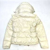 正規品 MONCLER モンクレールBERENGERE DOWN JACKET ベレンジェール ナイロン ダウンジャケット ロゴ ワッペン 0 アイボリー レディース_画像2